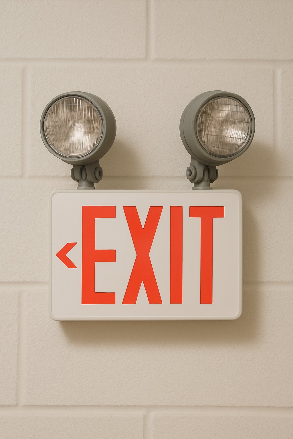 Double Beam Industrial Emergency Exit Light