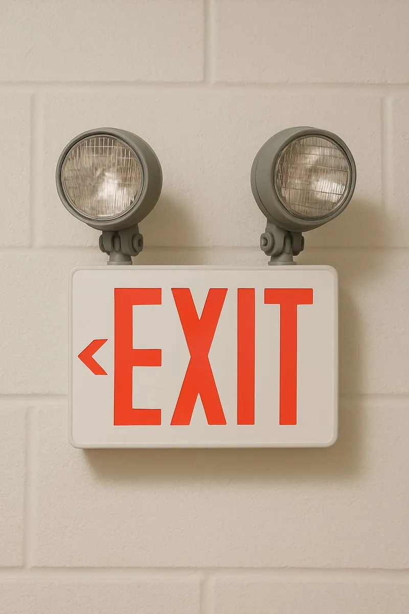 Double Beam Industrial Emergency Exit Light